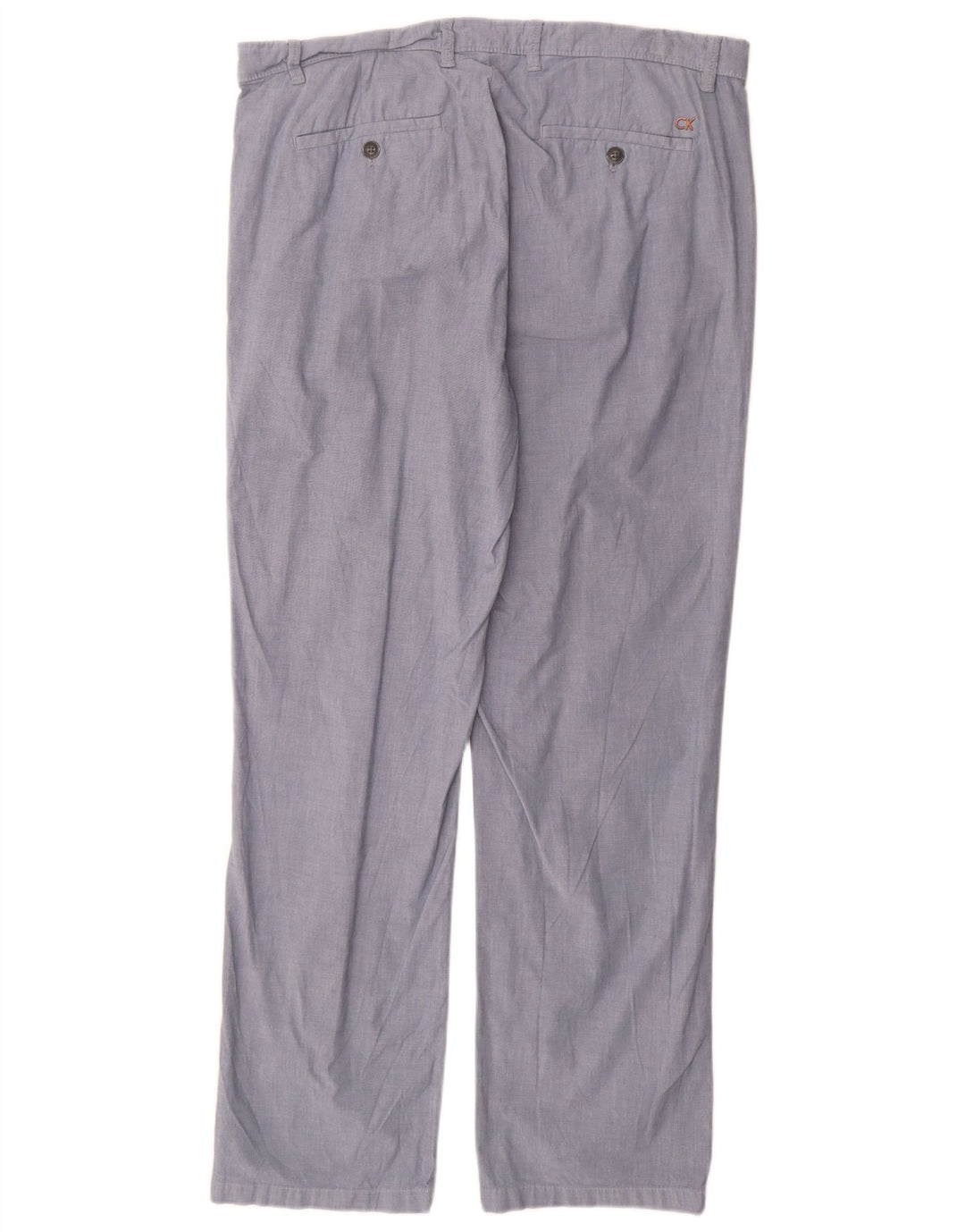 CALVIN KLEIN Pantalon Chino Droit Homme W34 L32 Bleu