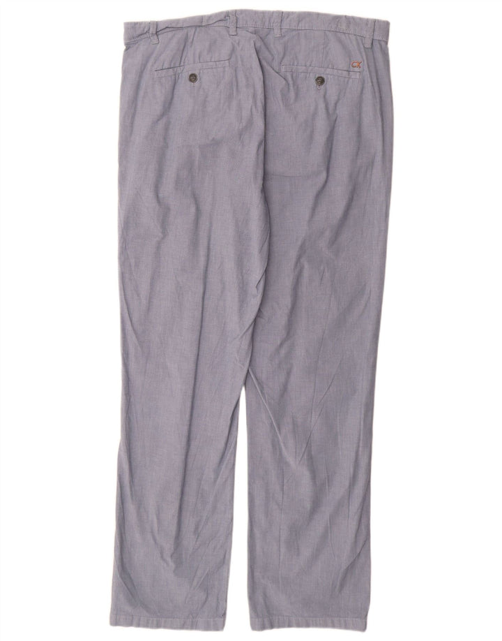 CALVIN KLEIN Pantalon Chino Droit Homme W34 L32 Bleu