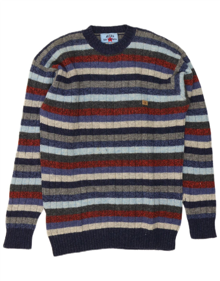 Les Copains Pull col rond homme IT 46 petit rayé multicolore