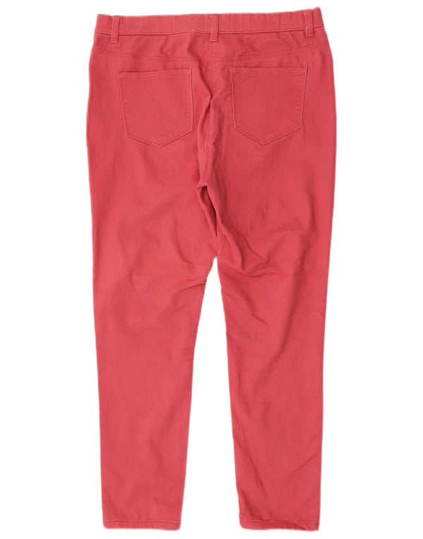 M&Co Pantalon décontracté skinny pour femme UK 14 Large W32 L27 Coton rose
