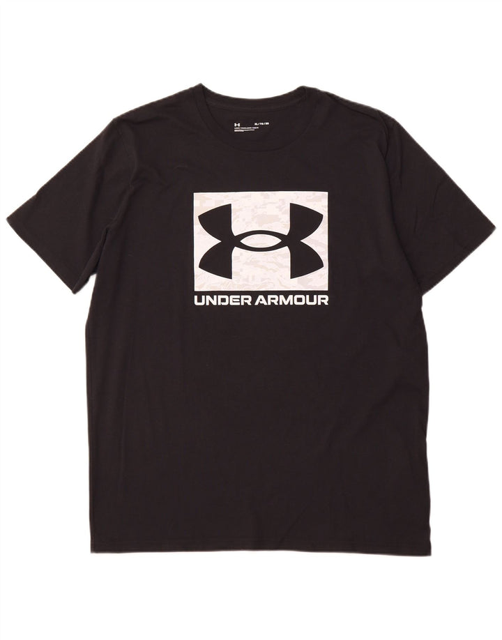 UNDER ARMOUR T-Shirt Graphique Homme XL Noir Coton