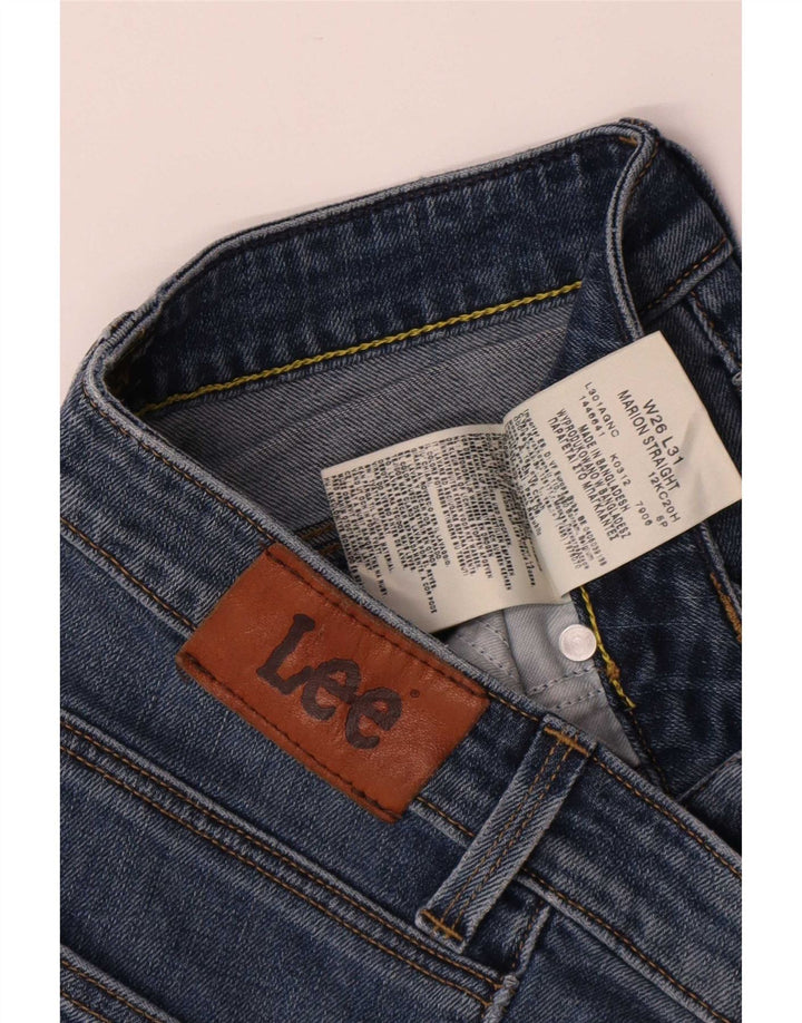 Lee Jean Droit Marion Femme W26 L31 Bleu Coton