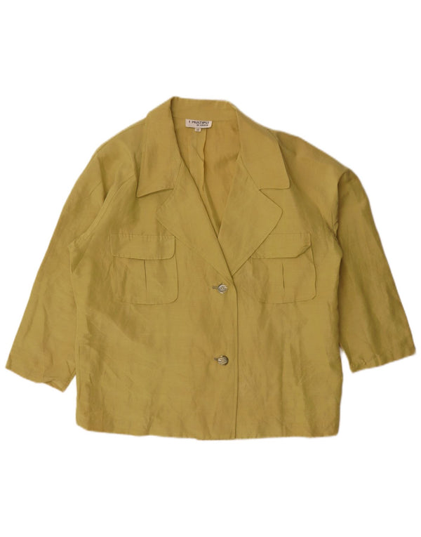 Krizia Femme Chemisier IT 48 XL Jaune