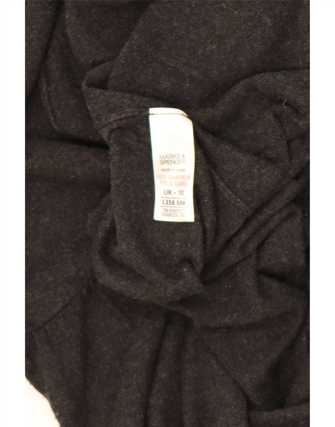 Marks & Spencer Pull cardigan long pour femme UK 10 Small Gris Viscose