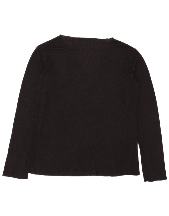 Zara Femme Top Manches Longues UK 18 XL Noir