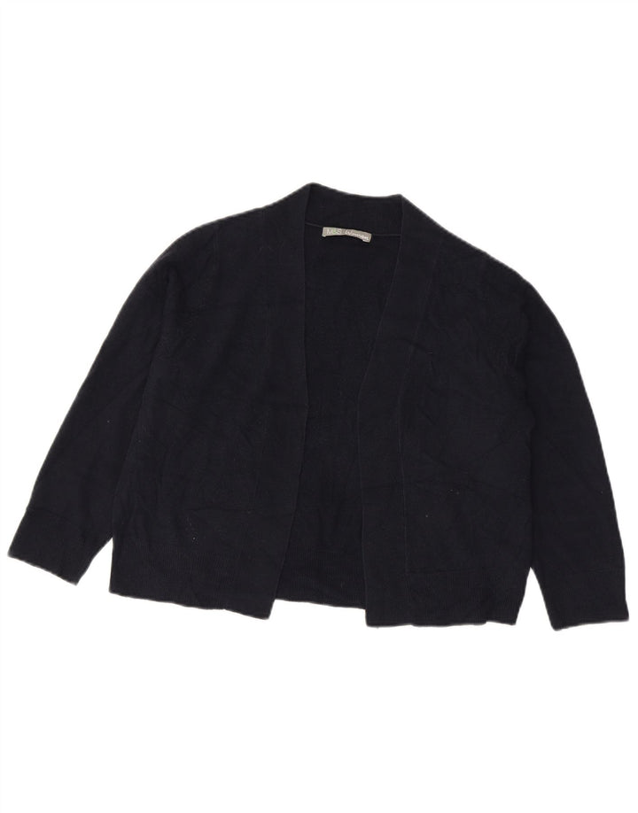 Marks & Spencer Cardigan à manches 3/4 pour femme Bleu marine moyen UK 14