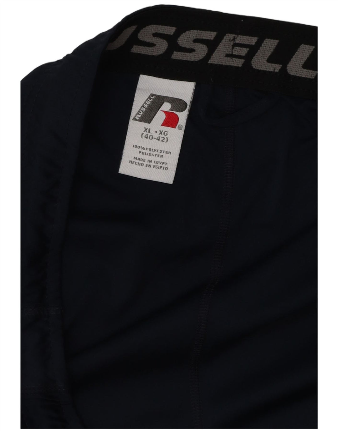 RUSSELL ATHLETIC Short de Sport Homme XL Bleu Marine Polyester