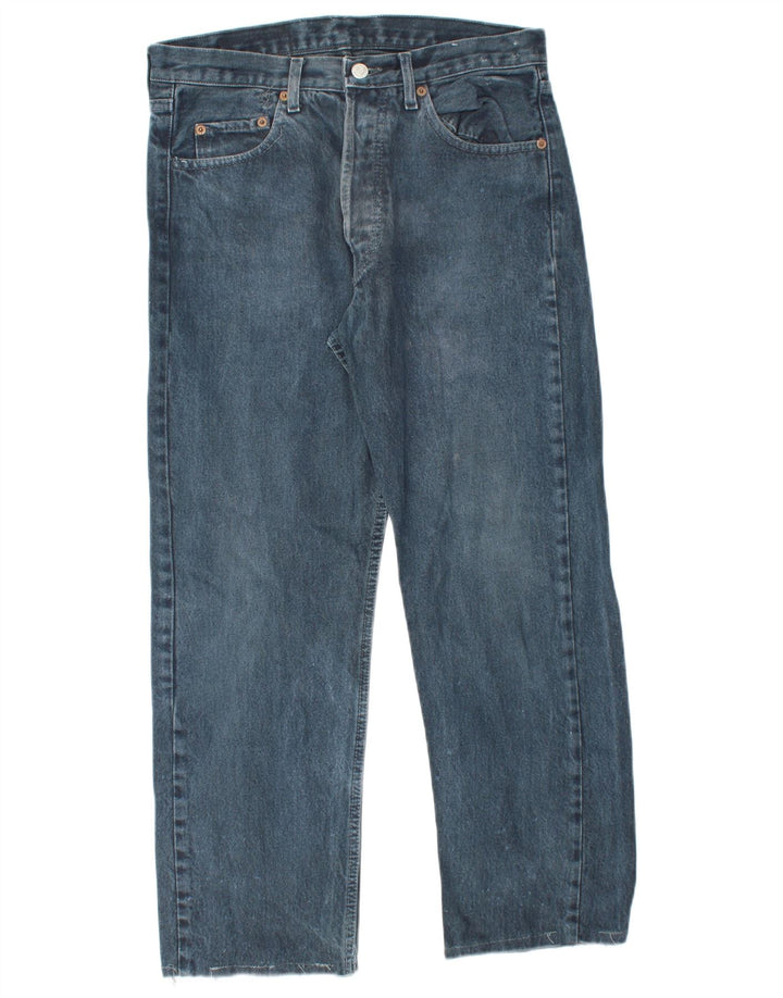 LEVI'S Jean Droit 501 Homme W32 L25 Bleu Coton