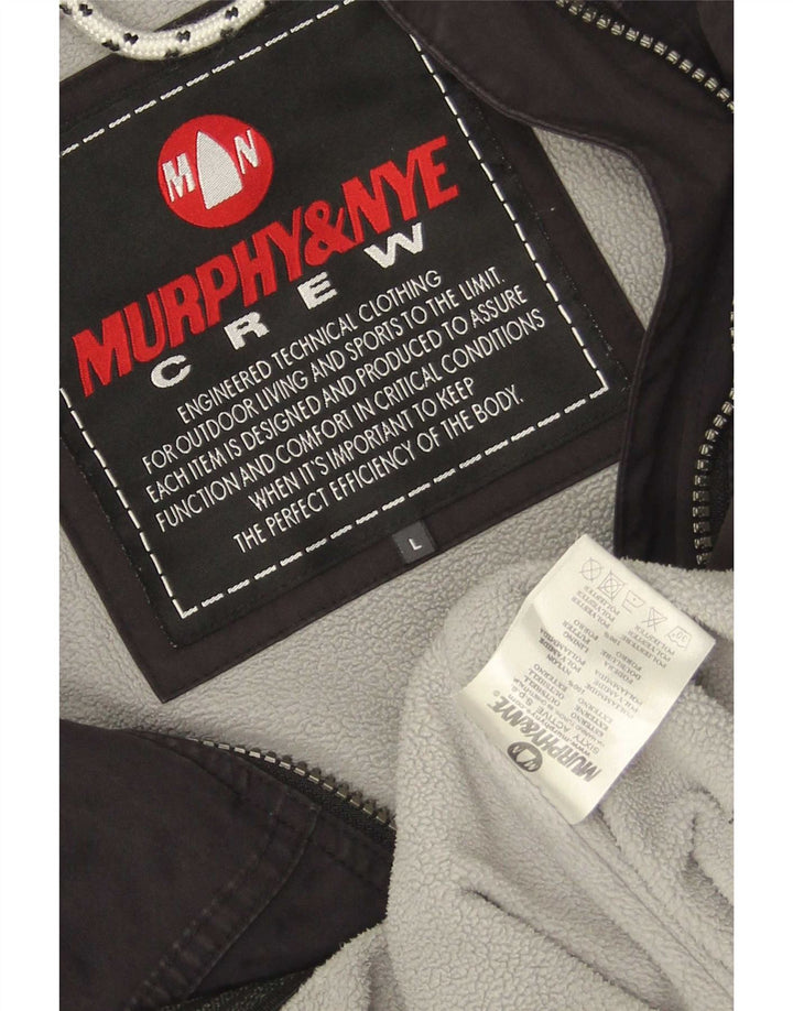 Murphy & Nye Veste coupe-vent pour homme UK 40 Large Noir Polyamide