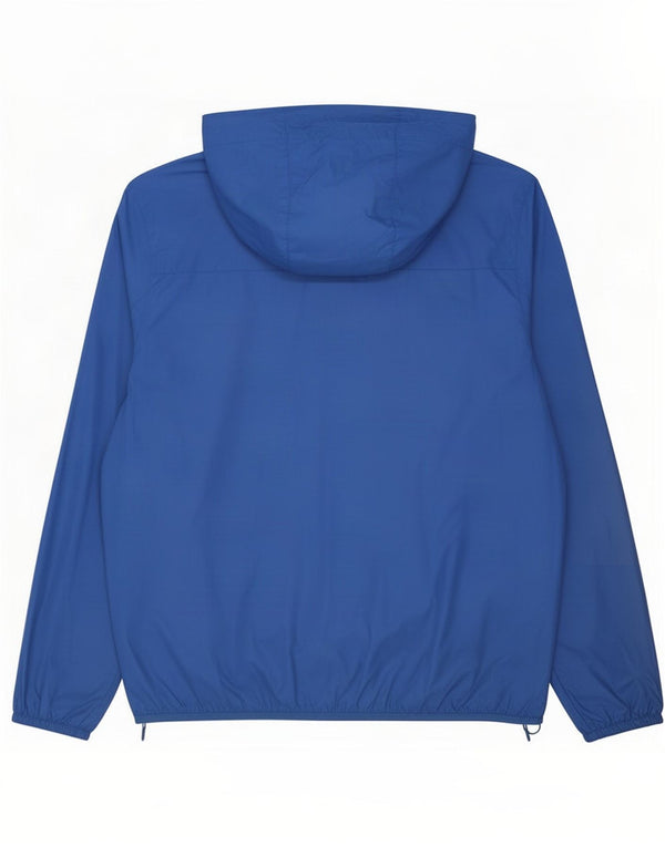 Tommy Hilfiger Veste de pluie à capuche pour homme UK 42 XL Bleu Nylon