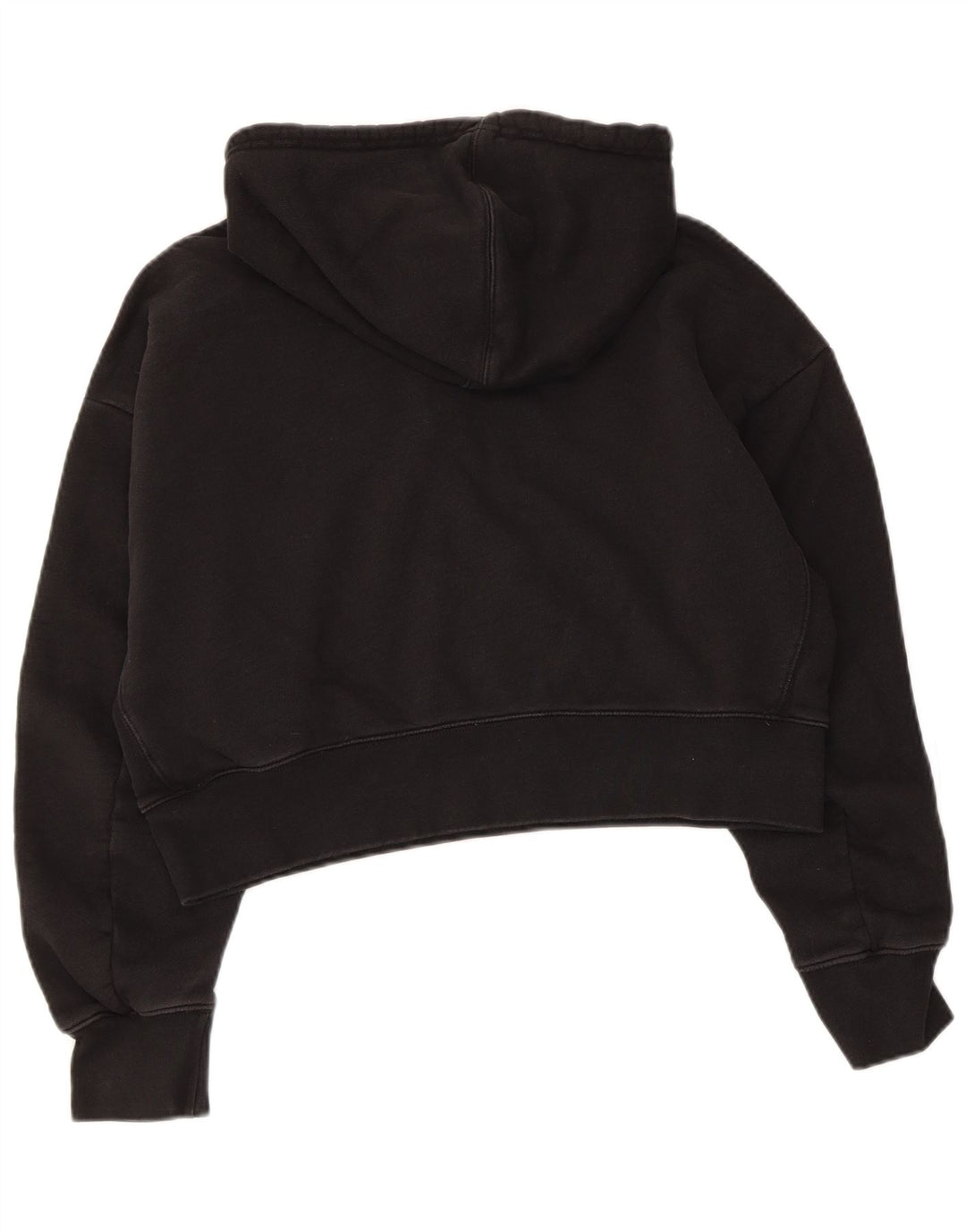 ADIDAS Pull à capuche surdimensionné pour femme UK 10 Petit coton noir