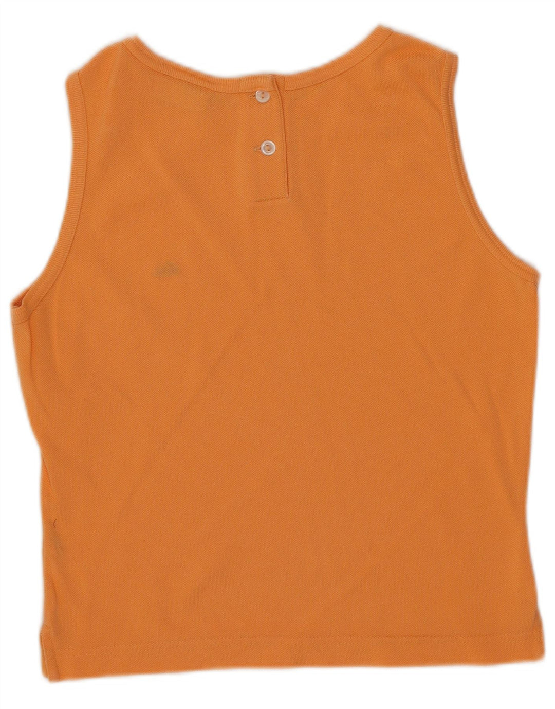 Lacoste Womens Crop Vest Top Taille 36 Petit Coton Orange