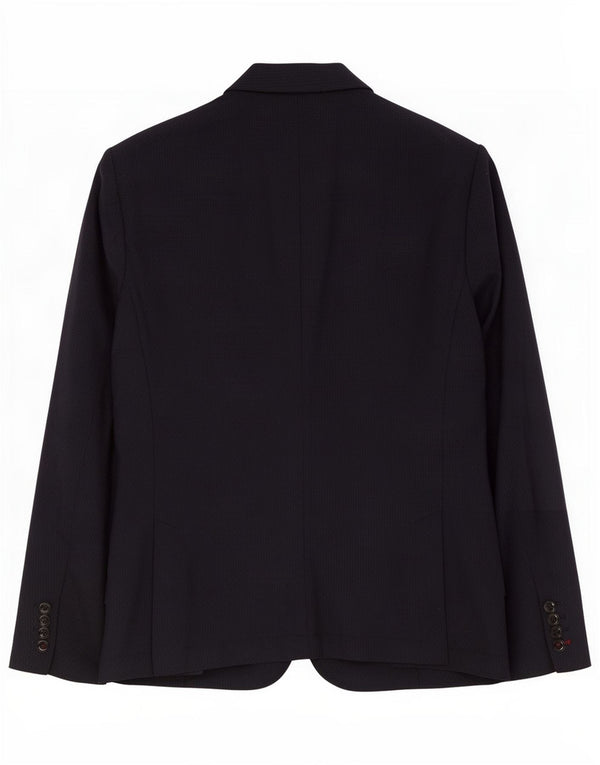 Zara Veste Blazer 2 Boutons Homme EU 56 XL Bleu Marine Polyester