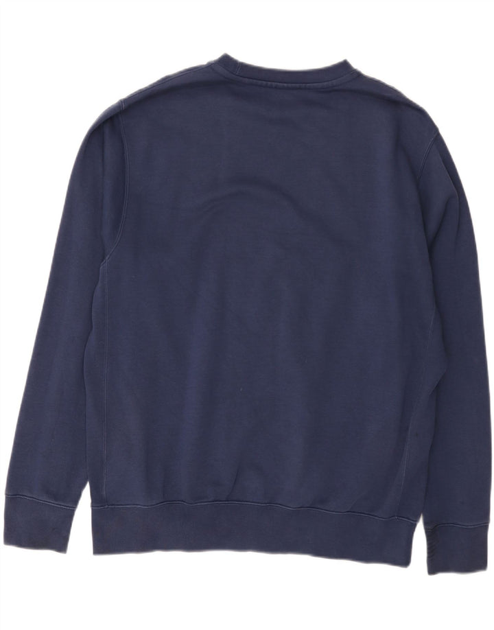 Nike Sweat-shirt pour homme en coton bleu marine Taille L