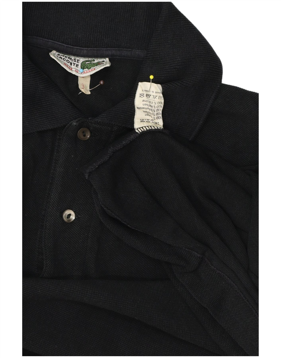 Lacoste Polo Homme Taille 3 Petit Coton Noir