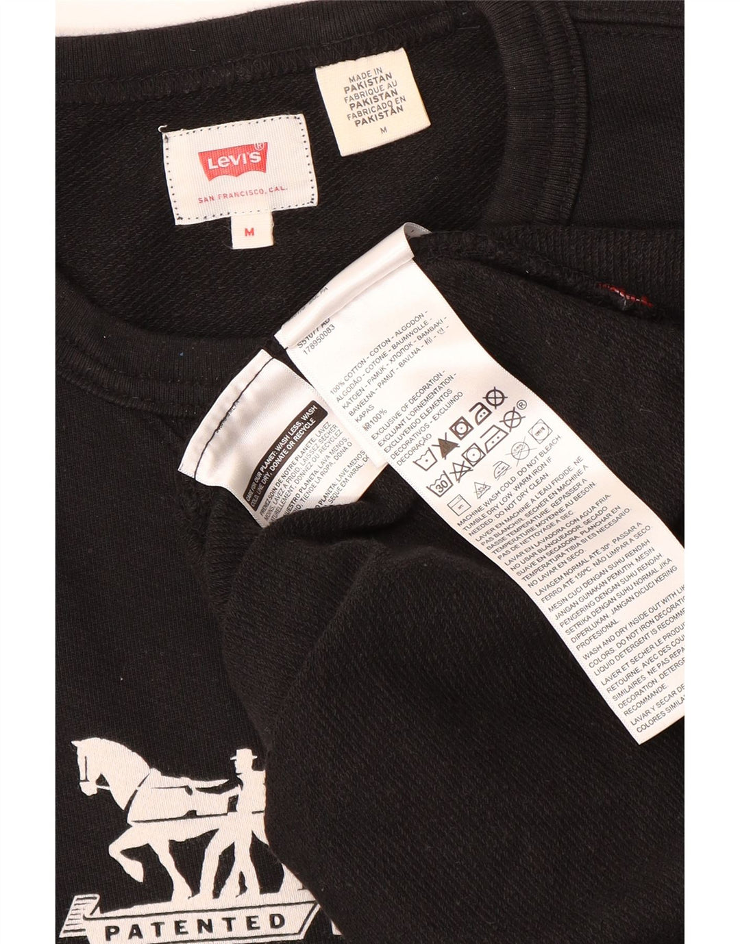 Levi's Sweatshirt Graphic Sweatshirt Homme Noir Moyen Coton