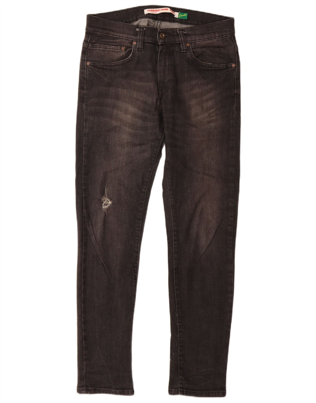 Carrera Jean slim vieilli W31 L32 pour homme en coton gris