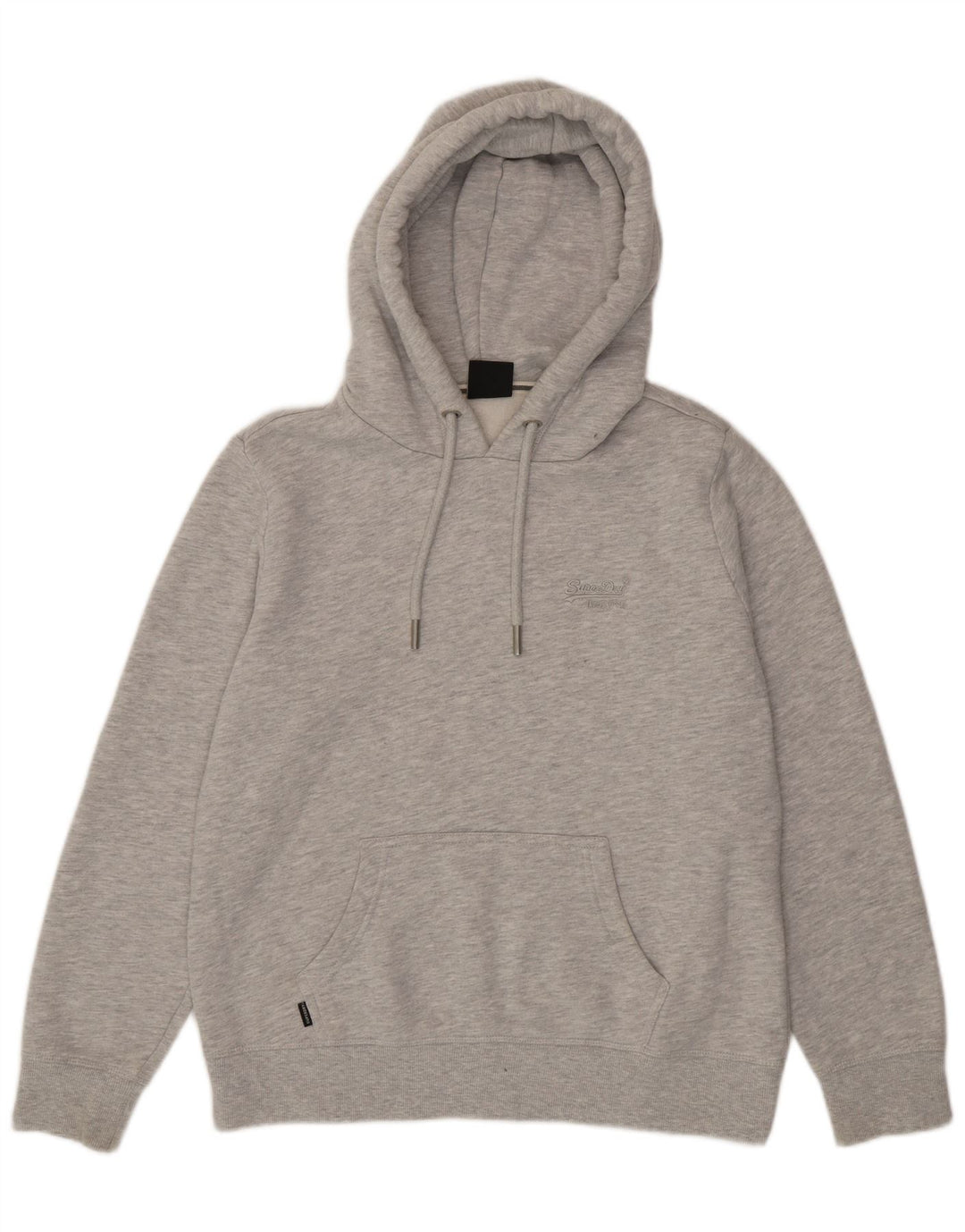 SUPERDRY Womens Hoodie Jumper UK 14 Large Grey Cotton Vintage Superdry and Second-Hand Superdry from Messina Hembry 
