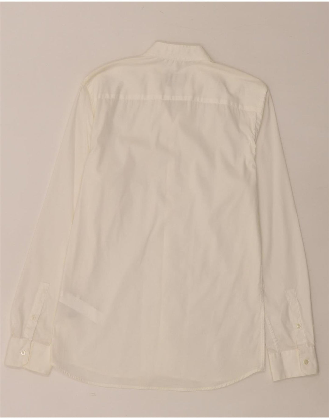 ZARA Chemise Super Slim Fit Homme Blanc Moyen Coton