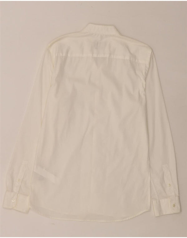 ZARA Chemise Super Slim Fit Homme Blanc Moyen Coton
