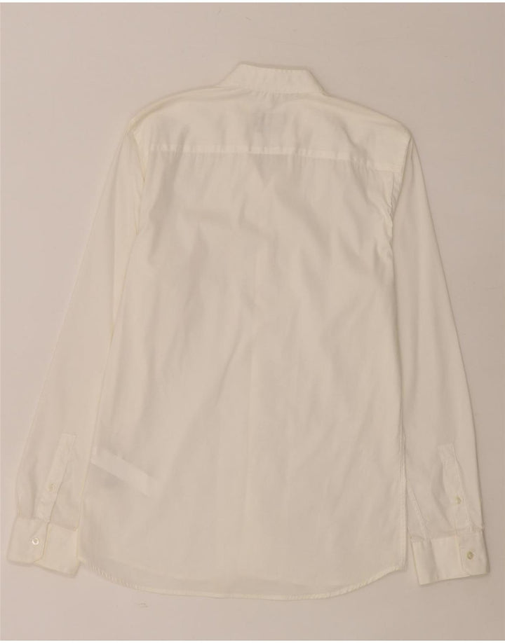ZARA Chemise Super Slim Fit Homme Blanc Moyen Coton
