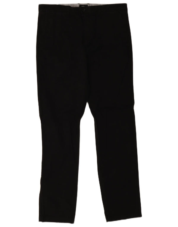 Hugo Boss Pantalon chino slim pour homme W32 L32 Noir Coton