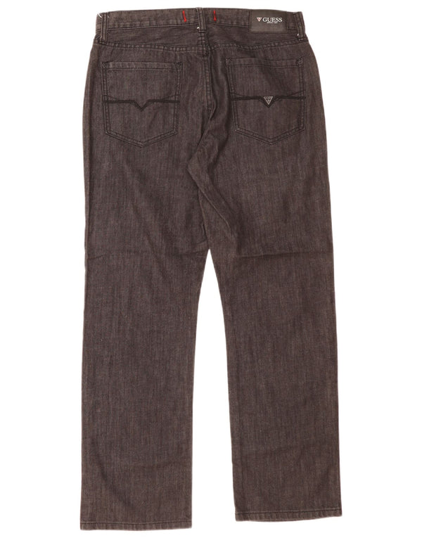 Guess Jean droit homme W33 L30 gris coton