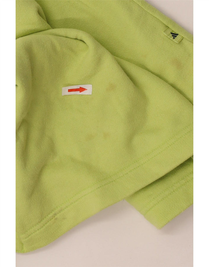 Adidas Sweat-shirt pour femme UK 12 en coton vert moyen