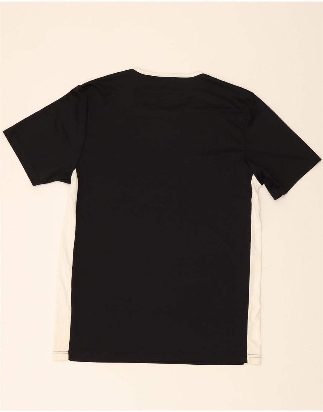 ADIDAS Mens Climalite T-Shirt Top Medium Black Colourblock Polyester Vintage Adidas and Second-Hand Adidas from Messina Hembry 