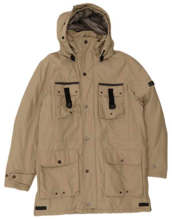 Manteau matelassé à capuche pour hommes Canadiens IT 48 coton beige moyen