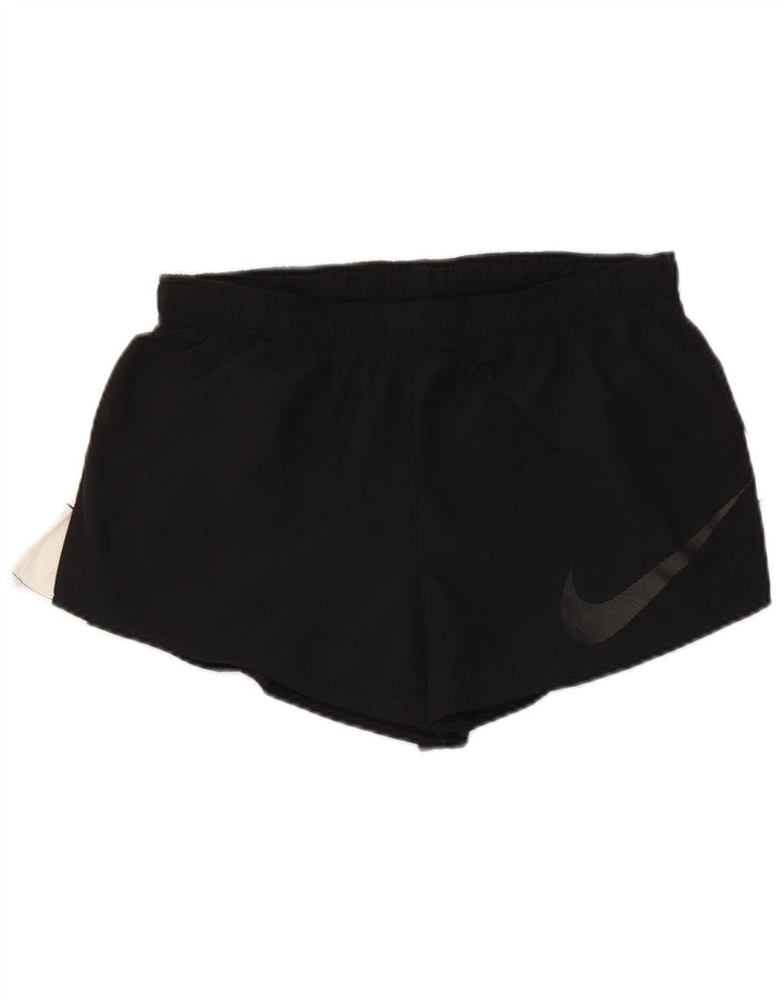Nike Short de sport pour femme UK 14 Medium Noir Polyester Sports
