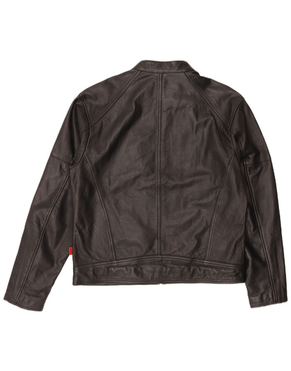 Camokazi Veste de course en cuir pour homme UK 44 2XL Noir