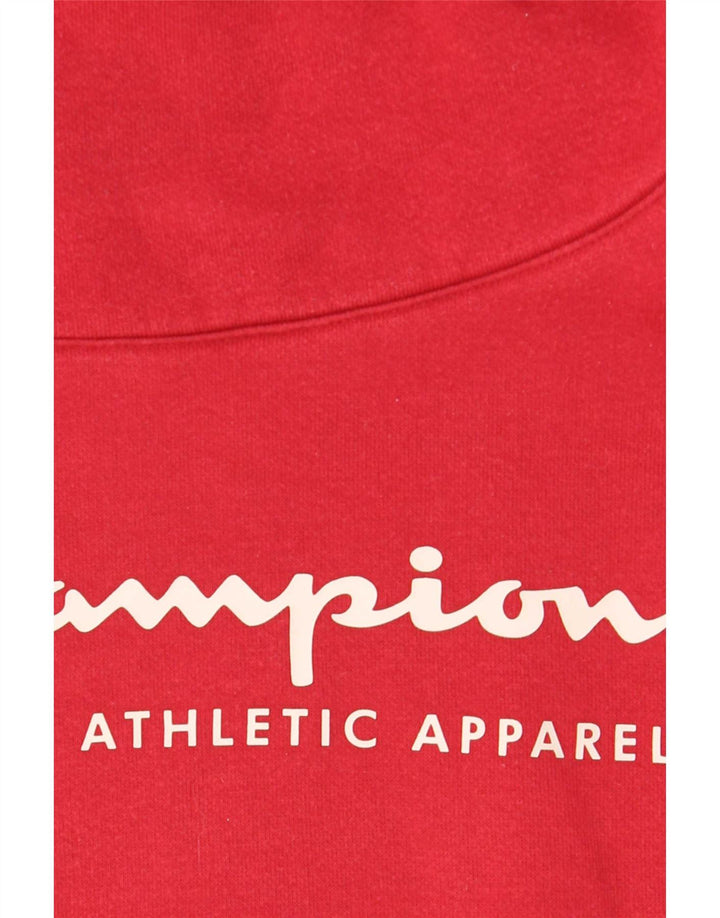 Champion Sweat-shirt court graphique pour femme UK 14 Rouge moyen