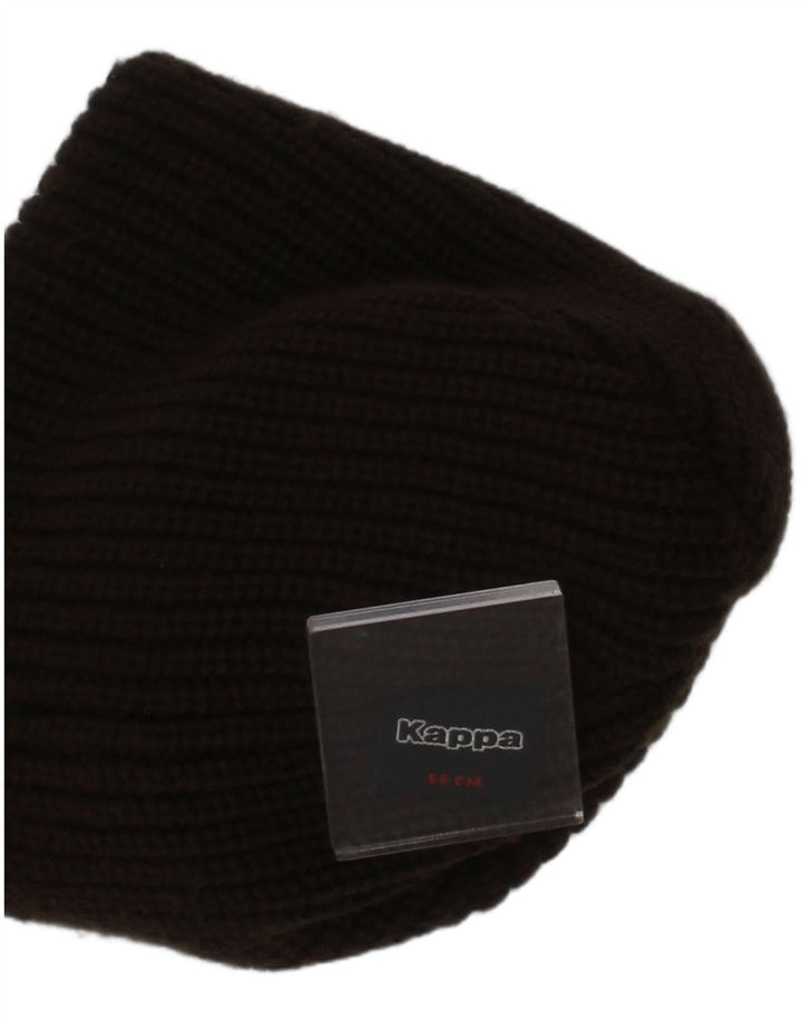 Kappa Bonnet tricoté pour homme en acrylique noir Taille L