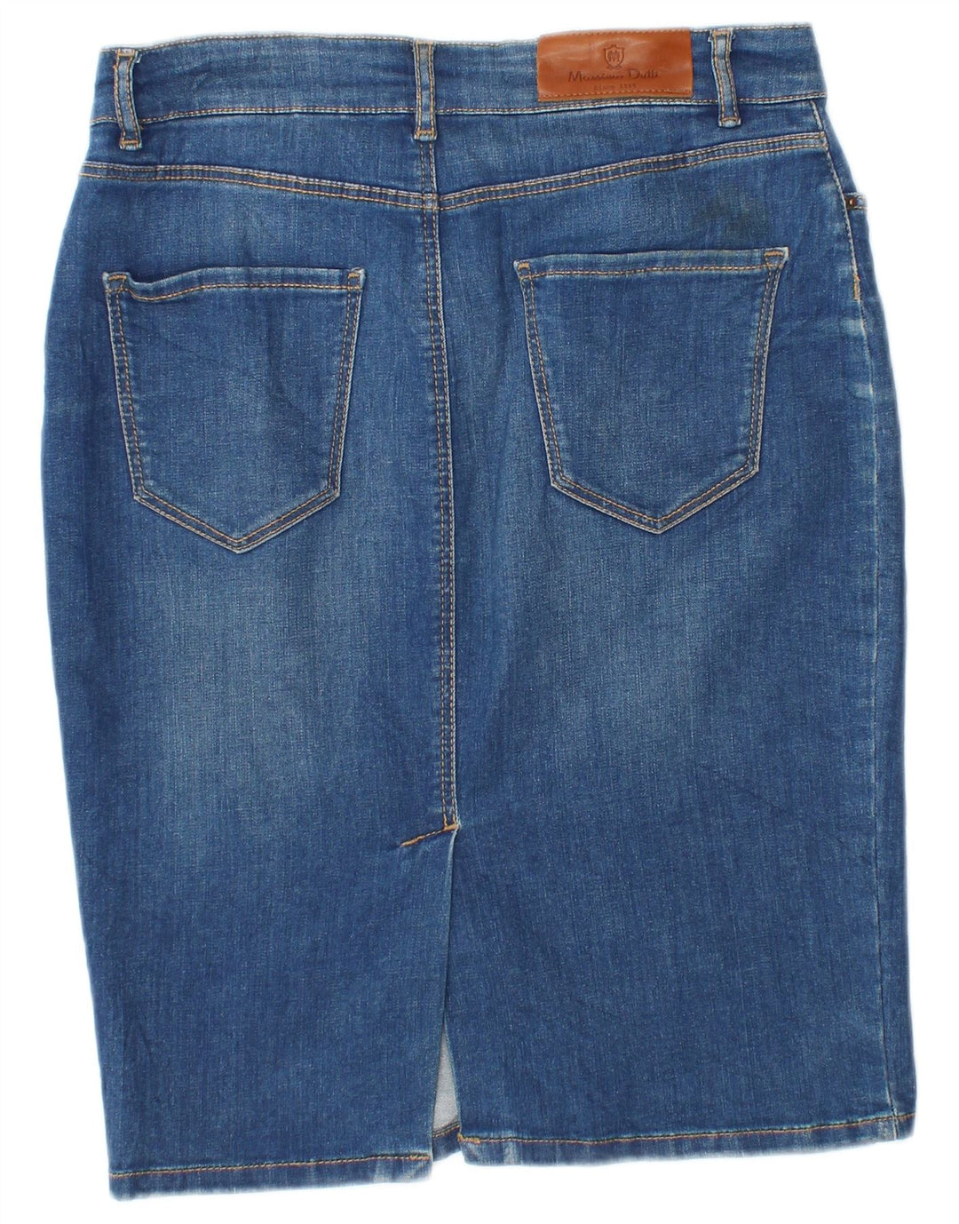 Massimo Dutti Jupe en jean pour femme EU 38 Small W28 Bleu