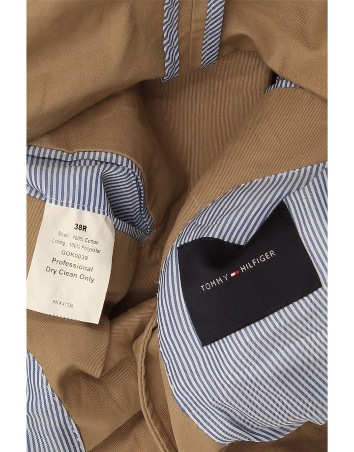 Tommy Hilfiger Veste blazer à 2 boutons pour homme UK 38 Coton beige moyen