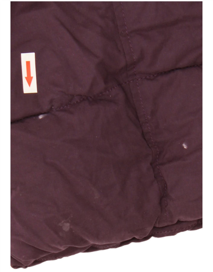 Fat Face Manteau rembourré à capuche pour femme UK 8 Small Violet Polyester