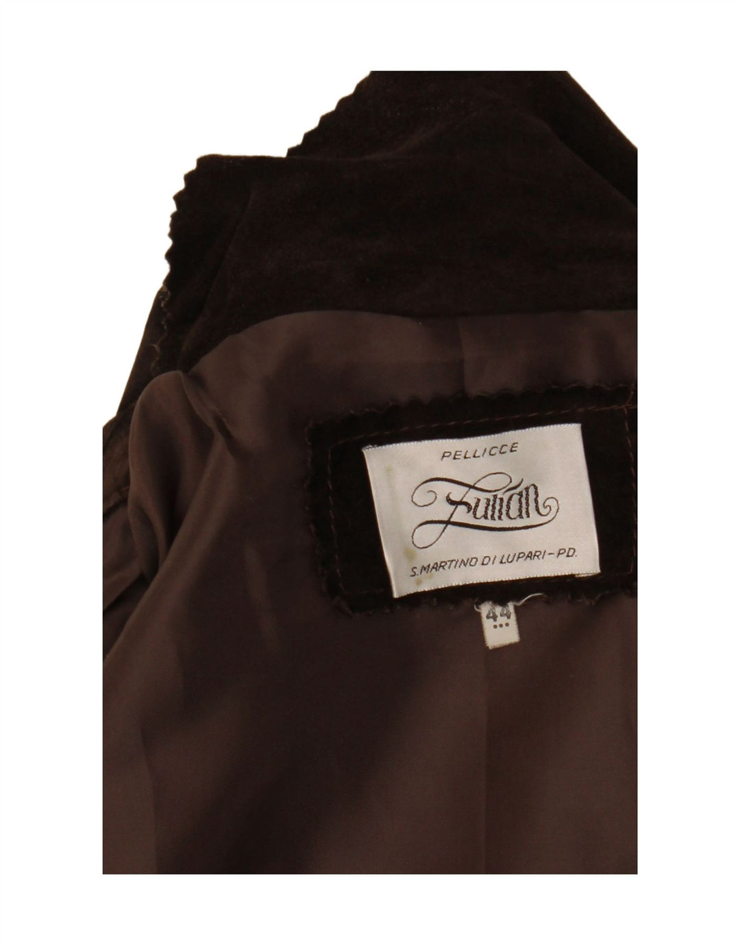 veste en daim homme vintage IT 44 XS Marron
