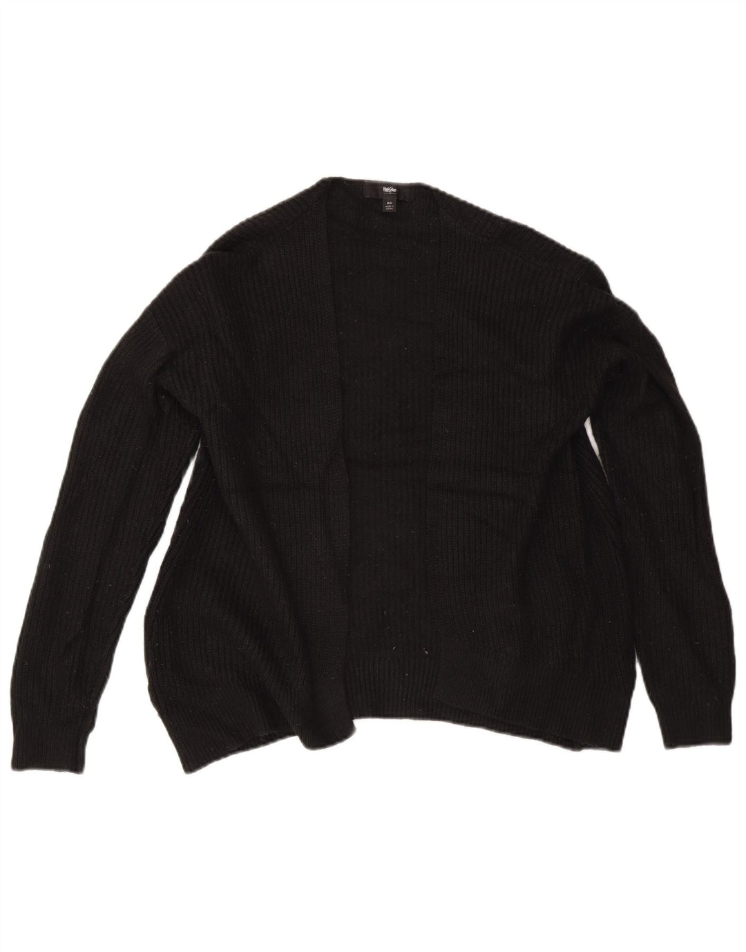 MOSSIMO Pull cardigan ouvert surdimensionné pour femme UK 14 Acrylique noir moyen