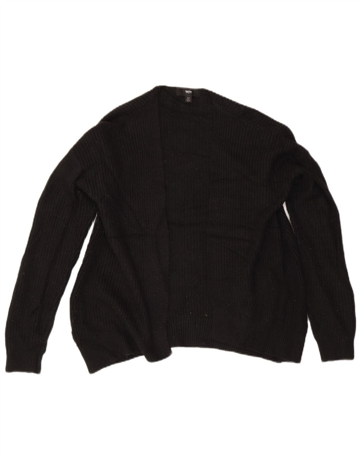 MOSSIMO Pull cardigan ouvert surdimensionné pour femme UK 14 Acrylique noir moyen