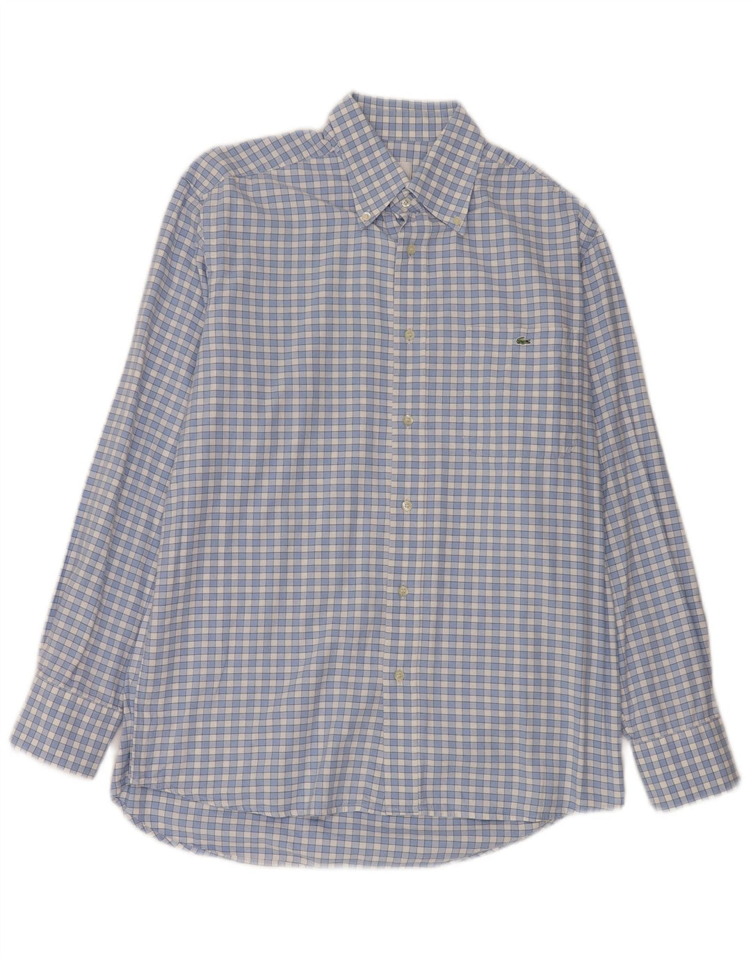 Lacoste Chemise Homme Taille 40 Coton Bleu Moyen Check