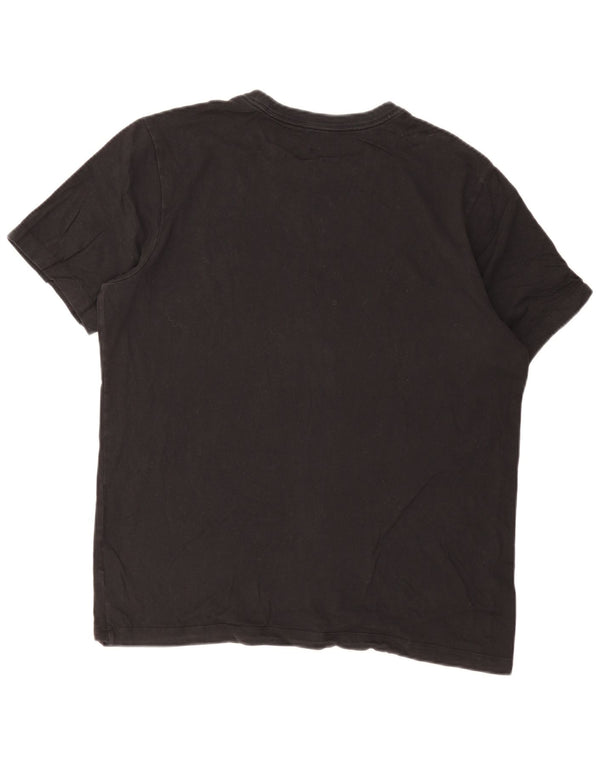 Nike T-shirt graphique pour homme en coton noir Taille L