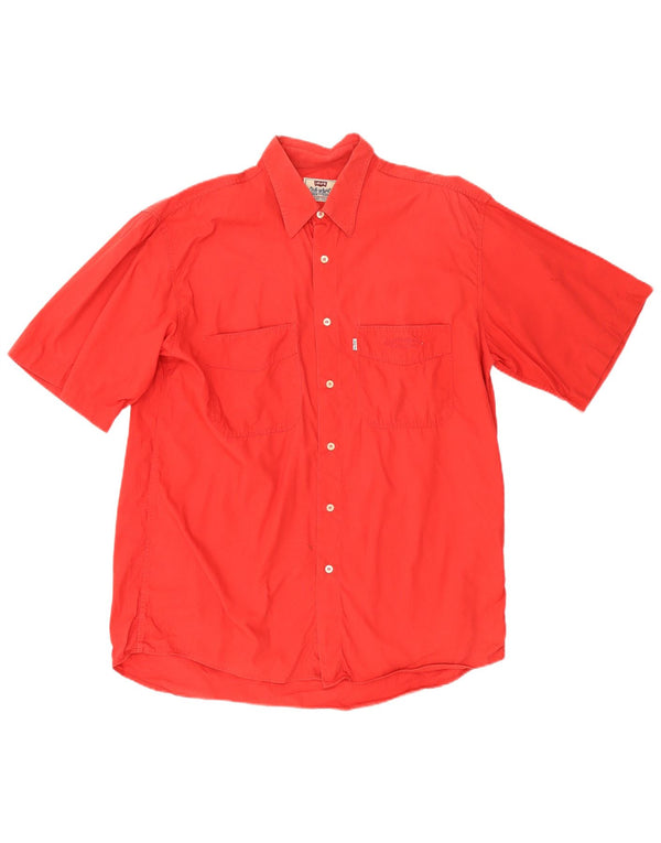 Levi's Chemise à Manches Courtes Homme Rouge Large