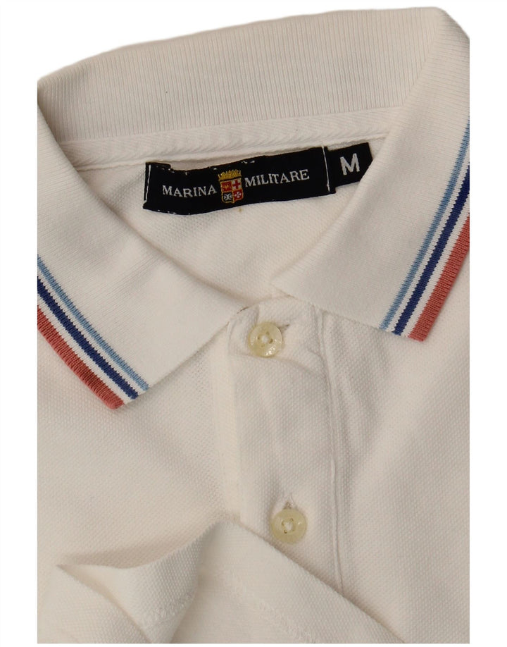 Marina Militare Polo Homme Blanc Moyen