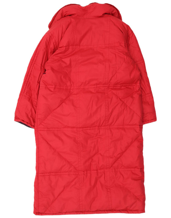 HEAD Manteau matelassé réversible surdimensionné pour femme IT 48 XL Coton rouge