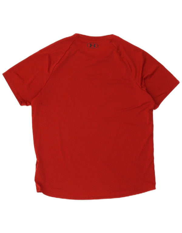 Under Armour T-Shirt Homme Haut Large Rouge Polyester