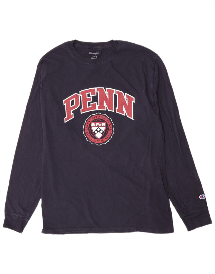 Champion Penn Graphic Haut à manches longues pour homme Bleu marine Taille L