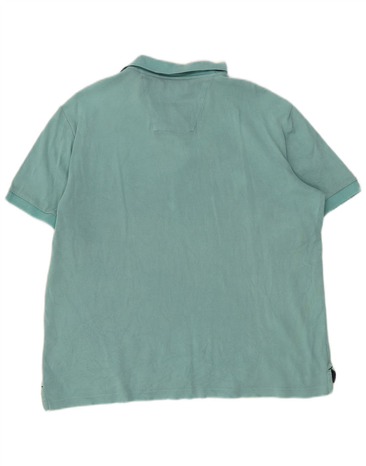 NAUTICA Polo Coupe Ample Homme Coton Turquoise Moyen