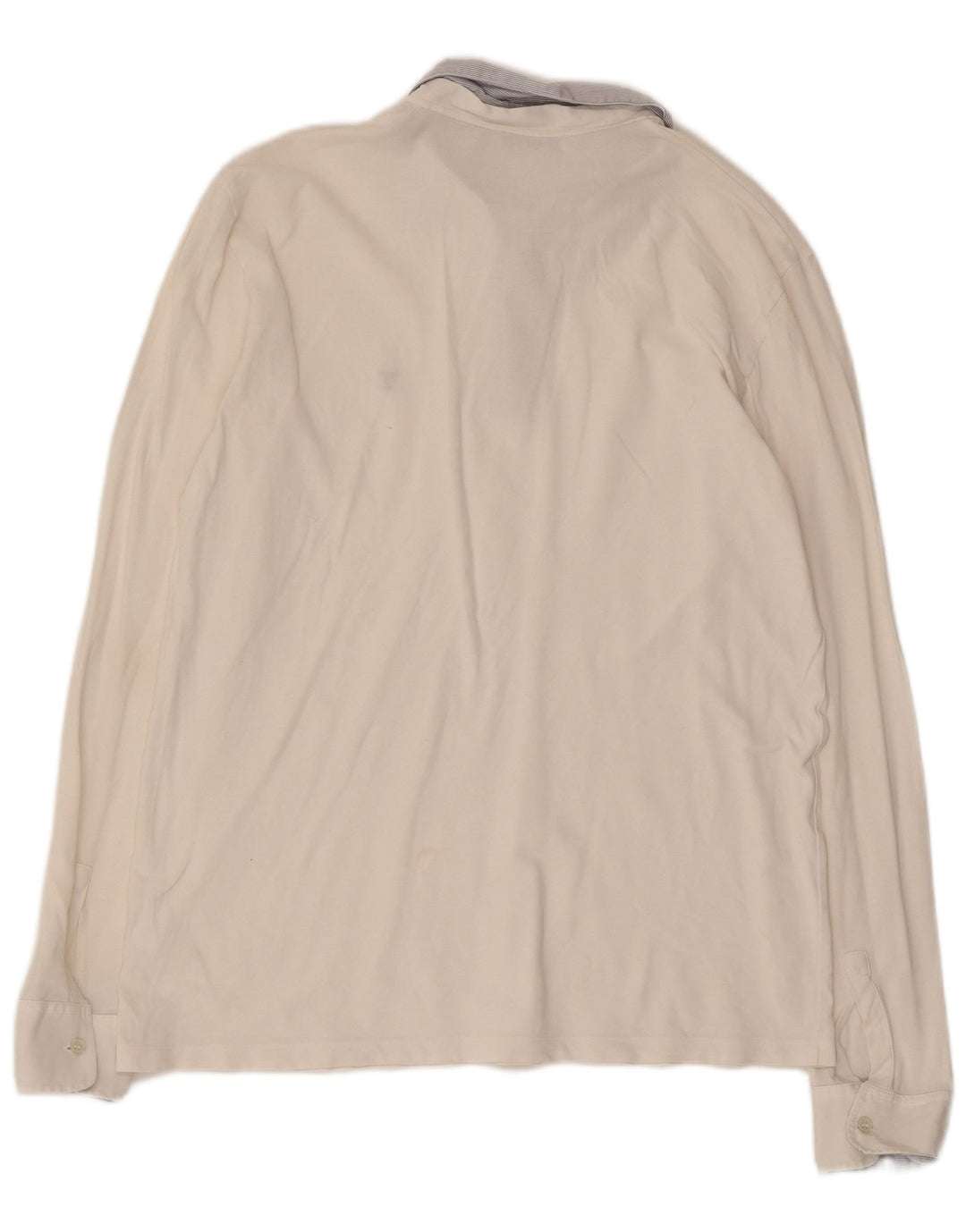 TRUSSARDI Polo de Rugby à Manches Longues pour Femme UK 18 XL Coton Blanc