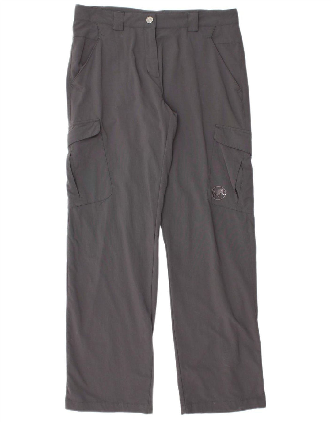 MAMMUT Pantalon cargo droit pour femme UK 16 Large W32 L32 Nylon gris
